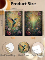 BitKan Vintage Hummingbird Bird Birding Spiral Notebook - Image 2