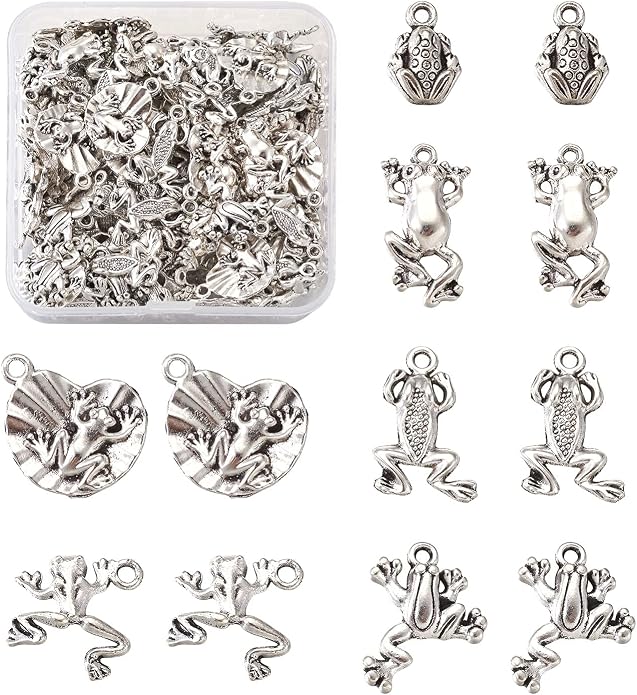 Craftdady Tibetan Style Antique Silver Alloy Pendants Cute Metal Dangle Charms by Craftdady