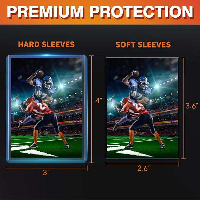 200 Card Sleeves, Hard Plastic Card Protectors - Image 2
