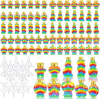 Bokon 100 Pcs Plastic Sand Art Bottles Bulk Sand Art Containers by Bokon