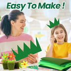 Peryiter 150 Pcs Back to School Green Felt Fabric Sheets Bulk - Image 3