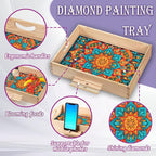 EWJRNSF Diamond Art Kits for Adults Wooden Serving Trays - Image 5
