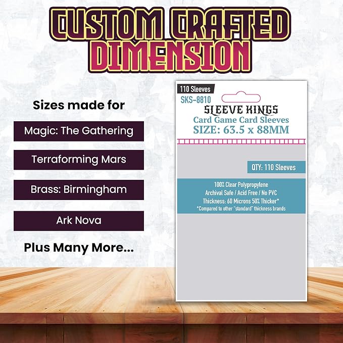 Sleeve Kings Card Game Card Sleeves 63.5x88mm – Protective Covers - Image 3