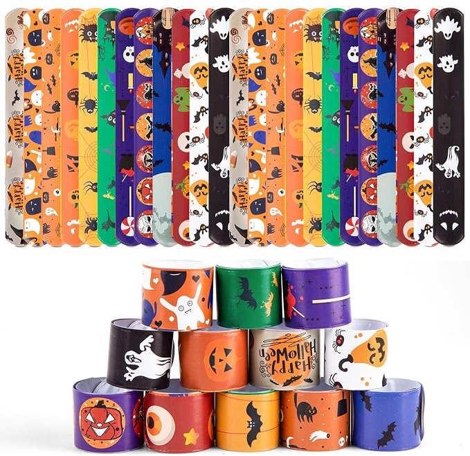LovesTown Halloween Slap Bracelets, Bag Stuffers by Lovestown