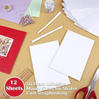 12 Sheets Foam Sheets Crafts 7.9 x 5.9 Inch White Double Sided Sticky Craft - Image 5