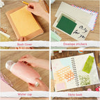 160 Sheets Textured Scrapbook Paper and Mesh Fabric Assorted Set, 10 Color - Image 3