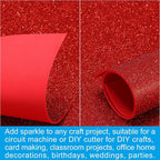 PATIKIL Red Shiny EVA Glitter Foam Sheet 11 x 8 Inch 2mm Thick Sparkle EVA - Image 5