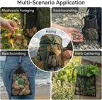 Mushroom Foraging Bag 4 Pcs, Rock Collecting Bag 8 x 10 Inch, Breathable Mesh - Image 6