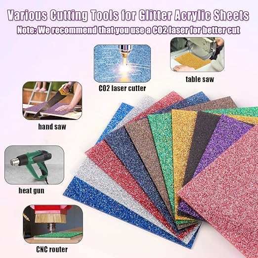 Adrattnay Glitter Acrylic Sheets - Image 6