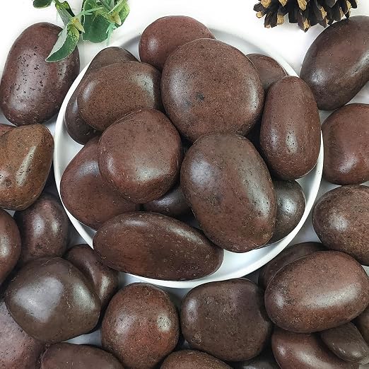YISZM 20lbs Red River Rocks for Landscaping, 2-3 Inch Natural Pebbles for by YISZM-ForYourNaturalLife