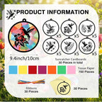 AmazingSpark 30 Pcs Mother's Day Hummingbird Suncatcher Craft Kits - Image 3