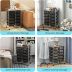 Giantex 10 Drawers Rolling Cart, Classroom Organizers, Storage Cart - Image 8