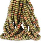 ICAI Beads 5x8mm Natural Stone Beads Rondelle Spacer Loose Beads by CAI+YI+MING