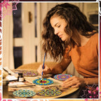 Reallnaive 8 Pcs Mandala Paint by Numbers Kit - Image 6