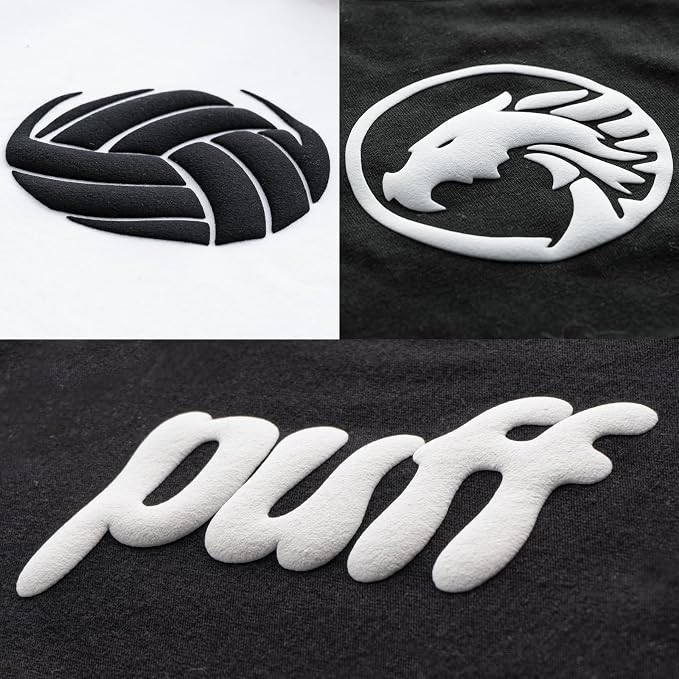 Aoder White Heavy Duty Puff Vinyl Heat Transfer - Image 2