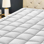 HYLEORY Twin XL Mattress Pad Quilted Fitted Mattress Protector Cooling Pillow by HYLEORY-YourBeddingExpert