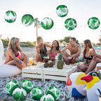 Panelee 12 Pcs Tropical Party Decorations Palm Leaves Paper Lanterns 8 Inch - Image 6