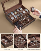 SONGMICS Watch Box, 12-Slot Watch Case Organizer - Image 6