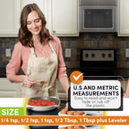 Spring Chef Stackable Stainless Steel Measuring Spoons Set of 6 w/Leveler | - Image 5