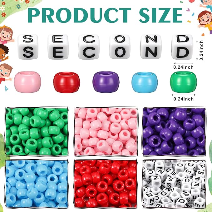 Tondiamo 24 Sets 2nd Grade Back to School Gifts Friendship Bracelet Making Kit - Image 3