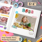 Scrapbook 8x8 Inch DIY Scrapbook Album Hardcover Kraft Paper 40 pages/20 sheets - Image 5