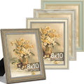 Vittanly 8x10 Picture Frame Set of 4, Vintage Photo Frame by Vittanly