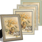 Vittanly 8x10 Picture Frame Set of 4, Vintage Photo Frame by Vittanly
