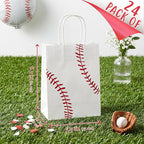 24 Pack Baseball Party Favor Bags, Baseball Gift Bags - Image 2