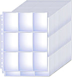 65 Pack 9 Pocket Card Sleeves Binder Sheets, Trading Card Sleeves - Image 7