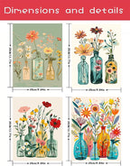 AREOPNMG 4 Pack Paint by Numbers Kit - Image 5