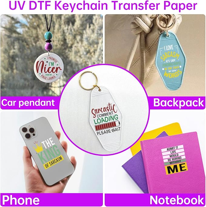 48PCS UV DTF Stickers Sarcastic Quote Sticker - Image 5
