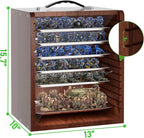 Miniature Storage Case for Collectibles Miniatures, Wooden Display Cases - Image 3