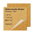 Gold Glitter Acrylic Sheets 12 x 12 inch 1/8" Thick by gdhwcxl