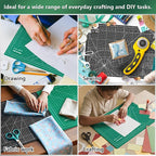 Worklion Self Healing Craft Mat: 18"x12" Rotary Cutting Mat - Image 7