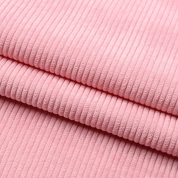 Corduroy Fabric Solid Plain Thick DIY Sewing Crafts Materials Stretch Corduroy by Mintao