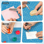 A4 Cutting Mat, Small Self Healing Sewing Mat 12in x 9in Rotary Cutting Mat - Image 6