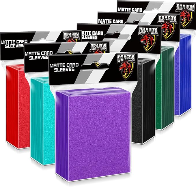 Kitoyz 600Pcs Card Sleeves for Trading Cards, Matte Card Penny Sleeves Deck by Kitoyz