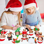 60pcs Christmas Theme Cutouts Xmas Holiday Bulletin Board Decorations Xmas - Image 6