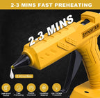60W Cordless Hot Glue Gun for DeWalt 20V MAX Battery, Wireless Power Glue Gun - Image 3