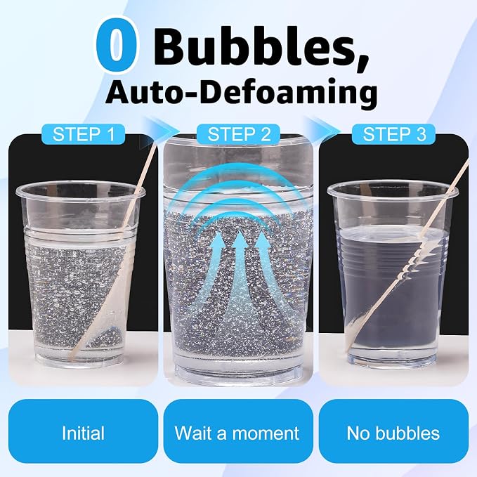 Teexpert No Bubble Epoxy Resin: 2 Gallon Crystal Clear Anti-Yellowing - Image 2