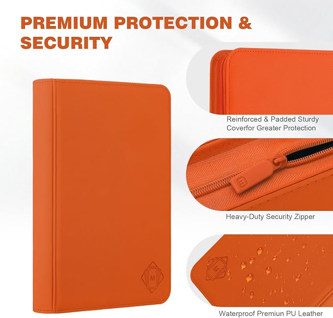 Trading Card Binder with 9 Side Loading Pocket Card Album Hold Up to 540 Cards - Image 4