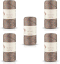 5 Skeins of Sensy Premium 2mm 251 Yards Sparkle Polyester Rope 90% by SSENSY