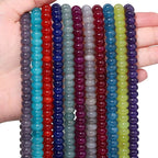 Songxi 5x8mm Natural Grey Sesame Jasper Stone Rondelle Beads, Gemstone - Image 9