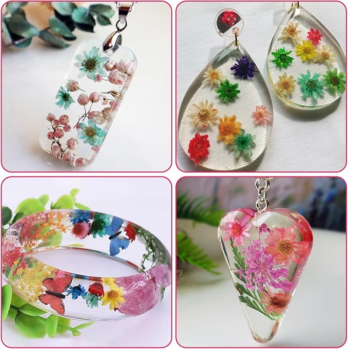 420Pcs Dried Flower for Crafts, Mini Dried Flowers for Resin, Tiny Natural Real - Image 5