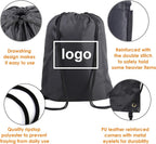 BeeGreen Black and Royal Drawstring Backpack Bags Bulk 2 Pack X-Large 22.4" L x - Image 3
