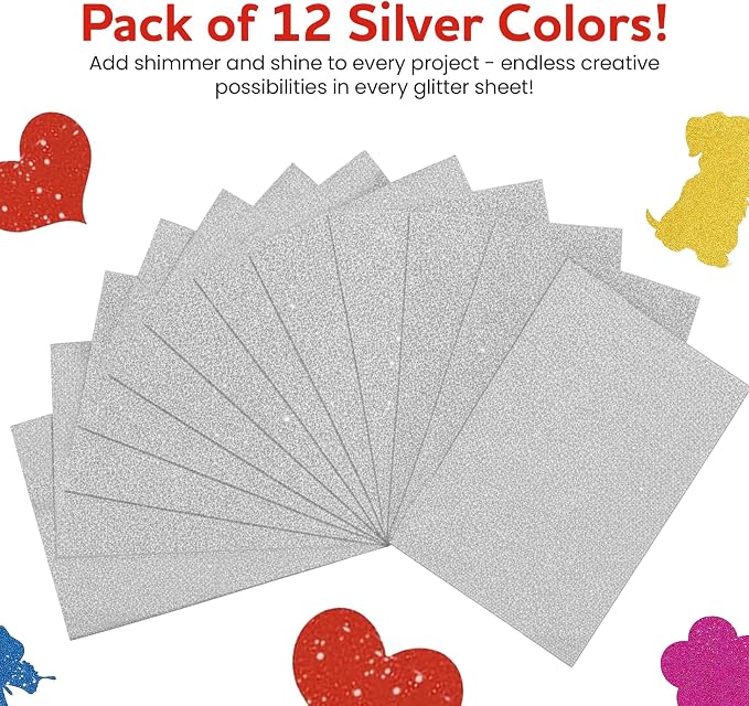 Self-Adhesive Glitter EVA Foam Sheets - Image 3