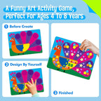 SpriteGru Foam Sticker Art Activity, 20 Wild Animal Art Boards - Image 3