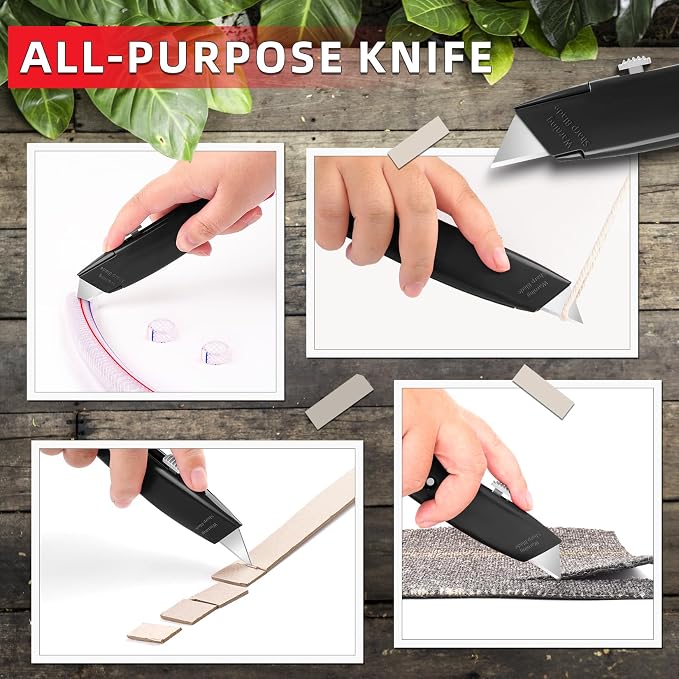DIYSELF 30 Pack Box Cutter Heavy Duty Aluminium Shell Utility Knife | SK5 Steel - Image 5