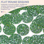 MECCANIXITY 700 Pcs Flat Round Sequins 15mm/0.6 Inch Loose Paillettes Craft - Image 3
