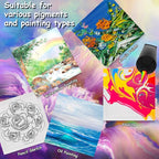 22PCS Mini Canvases for Painting – 5 x 5 in Bulk Small Square Stretched Canvases - Image 4